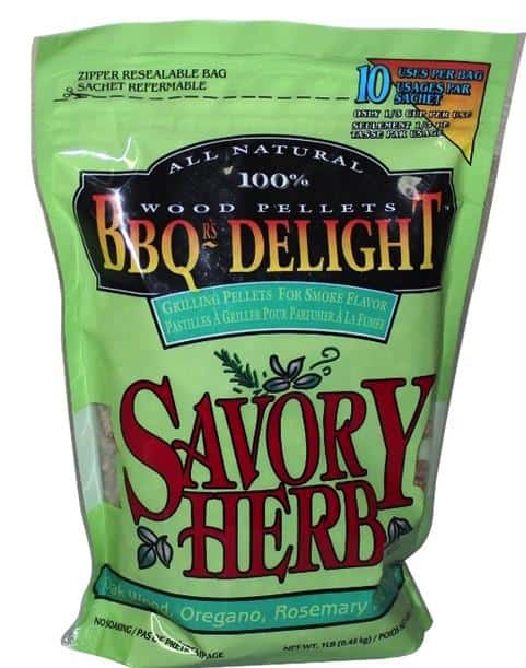 BBQr’s Delight Savory Herb 450g Smoking Pellets, BBQ Accessory, S&D Berg