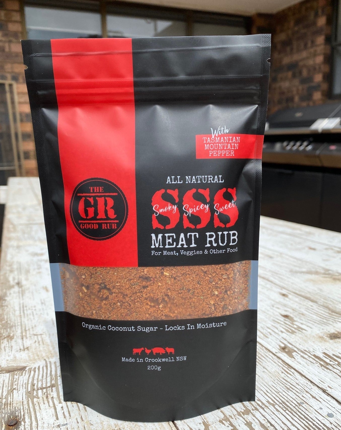 The Good Rub SSS (Smoky Spicy Sweet) All Natural Gluten Free Meat Rub
